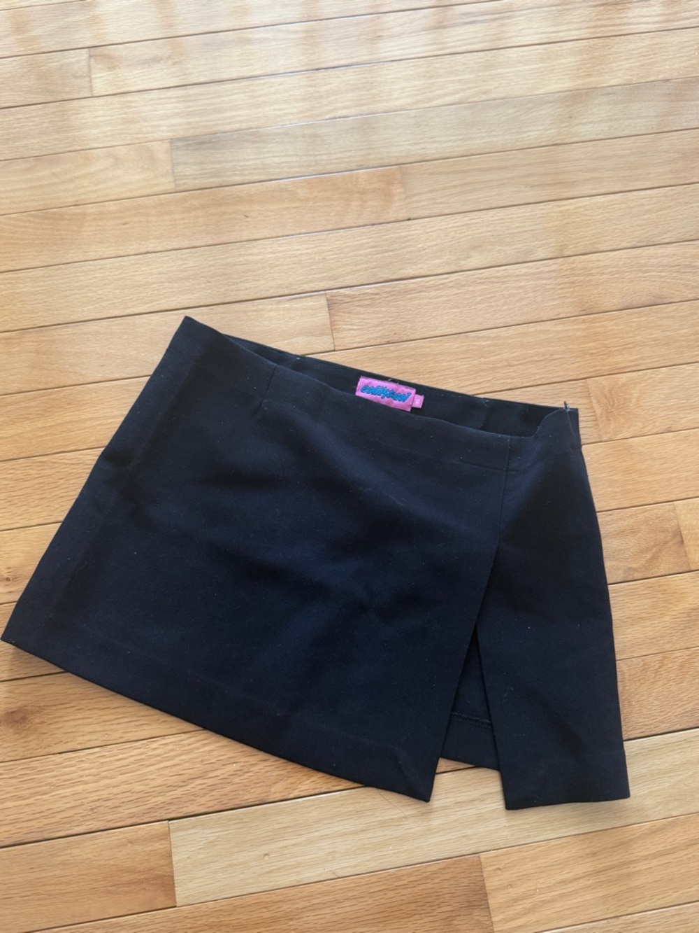 Edikted Black Mini Skirt with slit
